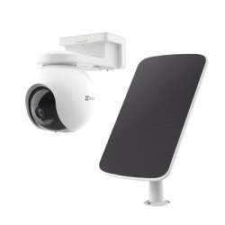 EZVIZ CS-HB8/K Kit de Camara de Bateria Recargable y Panel Solar / Wi-Fi / Almacenamiento Gratuito en Memoria Interna de 32 GB / Incluye 1 pieza de CS-HB8 y 1 Pieza de CS-CMT-SOLARPANEL-E