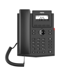 FANVIL X301G Telefono IP empresarial para 2 lineas SIP con pantalla LCD Puertos Gigabit Codec Opus conferencia de 6 vias PoE.