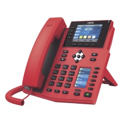 FANVIL X5U-R Telefono IP Empresarial con Estandares Europeos 16 lineas SIP con pantalla LCD de 3.5" a color 6 teclas DSS/BLF puertos Gigabit IPv6 Opus y conferencia de 3 vias PoE/DC (incluye fuente).