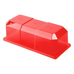 FEDERAL SIGNAL 452-510-04 Domo de reemplazo Rojo