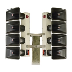 FEDERAL SIGNAL INDUSTRIAL DSA-6 Altavoz de Arreglo Direccional DSA6 / 6 Bocinas de 100 W / 600 Watts Totales / 121 dB(C) a 100 ft (30.5 m) / Alcance 3400 ft (1036 m) a 70 dB(C) / Proyectores de Fibra