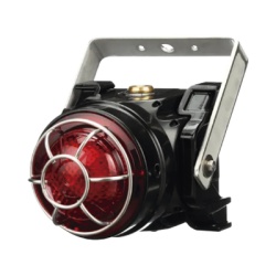 FEDERAL SIGNAL INDUSTRIAL G-LED-AC-T-R Baliza LED para Ubicaciones Peligrosas / 120-240 VCA / Montaje Trunnion Ex d / Lente Roja de Bajo Perfil / 8 Patrones de Parpadeo / IP66 / Certificacion ATEX-IEC