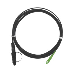 FIBERHOME OFC-S1-BK-SA-H1A-30-5-2601 Jumper de Fibra Optica Conector SC/APC - Conexion a Caja FDP460 Redondo 5 Metros (16.40 Pies) Forro 3 mm G657A2 Negro
