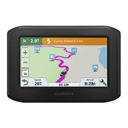 GARMIN 10-02019-00 Navegador para Motocicleta Z?mo / Pantalla 4.3" Resistente / Ruteo Aventurero / Alertas para Motociclistas / Control de Musica / Llamadas Manos Libres / Trafico y Clima en Tiempo Re