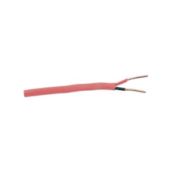 GENESIS 4313-1004/1000 Carrete de Alambre de 305 Metros (1000 Pies) / 2 x 14 AWG / Riser / Tipo FPLR-CL3R / Color Rojo / Para Aplicaciones en Paneles de Deteccion de Incendio y Sistemas de Evacuacion