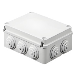 GEWISS GW-44-011 Caja Estanca de PVC Para Derivacion y Conexion 14 Entradas Tapa Atornillada 460x380x120 mm (Area interna Uso Exterior IP55 Material que no Propaga el Fuego y Libre de Halogenos