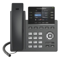 GRANDSTREAM GRP-2613 Telefono IP Grado Operador 3 lineas SIP con 6 cuentas puertos Gigabit PoE pantalla a color 2.4" codec Opus IPV4/IPV6 con gestion en la nube GDMS