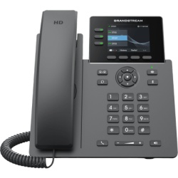 GRANDSTREAM GRP2611G Telefono IP Grado Operador / 3 Lineas / 12 Botones Virtuales Multiuso / Pantalla LCD 2.8 Pulgadas / Puertos Gigabit con PoE / Audio HD / Compatible con GDMS