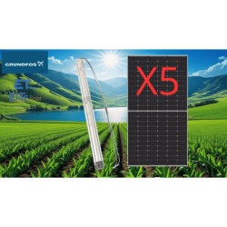 GRUNDFOS KIT15SQF290610WB Kit De Bombeo Solar/ Bomba 2.5 Kw / 5 Modulos Solares 610w