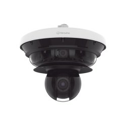 Hanwha Techwin Wisenet PNM-C34404RQPZ Camara IP Multisensor 34MP (4 sensores 4K) con lentes motorizados / PTZ 2 MP 40X / Hasta 2 tarjetas MicroSD de 512GB / WDR de hasta 150dB / IP66 / IK10 / autosegu