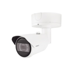 HANWHA VISION XNO-6083R Camara Bala 2MP con IA Antivandalica / Lente Motorizado de 2.8 a 10mm / WDR 120dB / Ranura MicroSD / IP66 IP67 IK10 NEMA4X
