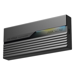 HIKSEMI by HIKVISION HS-HUB-MDS4 Carcasa para SSD M.2 NVMe / USB4.0 Type-C 40 Gbps / ASUS Aura RGB / Chip ASM2464 / 2242 2260 2280 / Aleacion de Aluminio