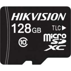HIKVISION AE-MW3TF1(TLC/128G)(B) Memoria MicroSD / 128 GB / Clase 10 U3 V30 / Lectura 100 MB/s / Escritura 85 MB/s / TLC NAND / -25 a 85 °C / exFAT