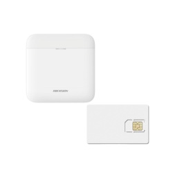 HIKVISION AXPRO-KIT-GSM-1Y Kit de Alarma / Hub con batería de respaldo / Wi-Fi 2.4 GHz / 3G/4G / 48 zonas / 600MB datos 1 año