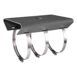 HIKVISION DS-1275ZJ-HWB/600MM Soporte de Montaje para Poste / Acero Galvanizado SUS304 / Diámetro 14 cm / Exterior / Color Blanco / 250 x 127 x 46 mm