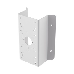 HIKVISION DS-1276ZJ Montaje de Esquina para PTZ TURBOHD o IP / Uso en Exterior / Material de Acero de Carbono / Color Blanco