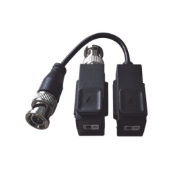 HIKVISION DS-1H18S/E(C) Kit de Transceptor (Balluns) TURBOHD con Boton Push / Hasta 8 MP (4K) / 100% Cobre / Soporta HD-TVI / AHD / CVI / CVBS / Audio por Coaxitron / Datos para Menu de Configurar de