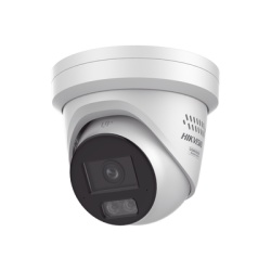 HIKVISION DS-2CD2347G3-LIS2UY/SRB [Dual Light + ColorVu 3.0 + HikAI] Turret IP 4 Megapixel / Lente 2.8 mm / 30 mts IR + Luz Blanca / 2 Microfonos Integrados / Exterior IP67 / Estrobo Azul y Rojo / WDR
