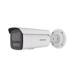 HIKVISION DS-2CD2T43G2-4LI2U [Dual Light + 2 Microfonos Integrados] Bala IP 4 Megapixel / Lente 4 mm / 80 mts IR + 80 mts Luz Blanca / ACUSENSE / Exterior IP67 / IK10 / WDR 120 dB / PoE / Micro SD / A
