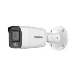 HIKVISION DS-2CD3047G2-LS Bala IP 4 Megapixel / Imagen a color 24/7 / Lente 2.8 mm / Luz Blanca 40 mts / Exterior IP67 / WDR 120 dB / Audio y Alarma / Captura Facial / Onvif / MicroSD