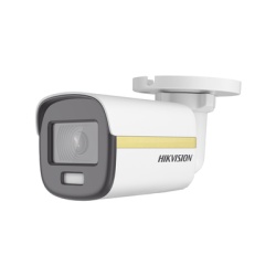 HIKVISION DS-2CE10UF3T-E [ColorVu] Bala TURBOHD 4K (8 Megapixel) / Imagen a Color 24/7 / Lente 2.8 mm / METAL / Luz Blanca 20 mts / Exterior IP67 / WDR 130 dB