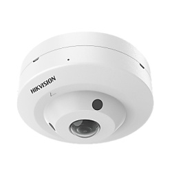 HIKVISION DS-2CE52K0T-LPS Cámara Fisheye TurboHD / 3K 2960x1665 / Lente 1.8 mm / 180° FOV / Audio y Micrófono / Luz Dual IR y Blanca 10 m (32.8 ft) / IP67 / IK08