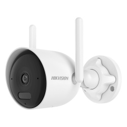 HIKVISION DS-2CFW04 Cámara Bala IP / 4 Megapixel / Dual Light 30 m (98.4 ft) / Wi-Fi / AcuSense / Audio Bidireccional / IP66
