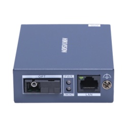HIKVISION DS-3D01T-A(B) Convertidor Fibra Optica / Transmisor / Monomodo (TX) / 1 Puerto SFP (SC) 100 Mbps / 1 Puerto RJ45 10/100 Mbps / HASTA 20 KM / Plug and Play