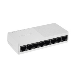HIKVISION DS-3E0108D-O Switch No Administrable de Escritorio de 8 Puertos / Fast Ethernet 10 / 100 Mbps / Diseno Compacto y Estetico