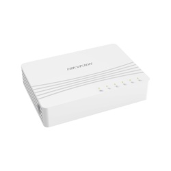 HIKVISION DS-3E0505D-E Switch Gigabit No Administrable de Escritorio con 5 puertos 10 / 100 / 1000 Mbps / Diseno Compacto y Estetico