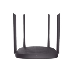 HIKVISION DS-3WR12C Router Inalambrico WISP / Hasta 1200 Mbps / Doble Banda AC (2.4 GHz y 5 GHz) / 3 Puertos LAN 10/100 Mbps + 1 Puerto WAN 10/100 Mbps / 4 Antenas Externas Omnidireccional de 5 dBi /