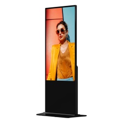 HIKVISION DS-D6055UN-D/S Tótem Digital Signage / Pantalla 55" 4K UHD / 500 Nits / Android 13 / Wi-Fi y Bluetooth 5.4 / 4 Ruedas / Operación 24/7
