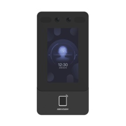 HIKVISION DS-K1T342EFWX-E1 Terminal de Control de Acceso Facial / Reconocimiento 1,500 Rostros / Lector Prox EM 125 kHz / 3,000 Huellas / Pantalla Táctil 4.3" / PoE y Wi-Fi / IP65 / -30°C a 60°C