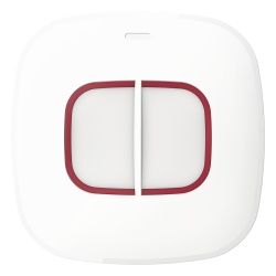 HIKVISION DS-PDEB2-EG2-WB(B) Botón de Pánico Doble Inalámbrico / Exterior IP66 / Comunicación 433 MHz / Salto de Frecuencia / Batería 3 Años