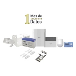 HIKVISION DS-PHA64-LP/GSM Kit Panel de Alarma Híbrido / 64 Zonas / Comunicación 3G/4G / Sirena 118 dB / PIR 18 m (59.1 ft) / Teclado LCD con Lector de Tags