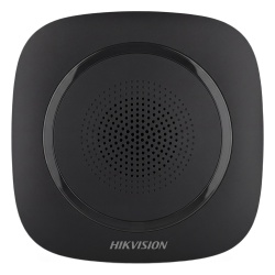 HIKVISION DS-PS1-I-WB(B)/BLACK Sirena Inalámbrica Interior / 110 dB / Estrobo Azul / 433 MHz / AES-128 / 3 Tipos de Alarma