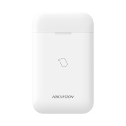 HIKVISION DS-PT1-WB Lector de Tag Inalámbrico / Armado y Desarmado por Proximidad / 2 Tags Incluidos / Alimentación 3x AA / Compatible AX PRO