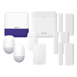 HIKVISION DS-PWA48-FULL-K Kit de Alarma Inalámbrica / 48 Zonas / 6 Dispositivos Incluidos / 433 MHz / Batería de Respaldo 12 h / WiFi / IP65