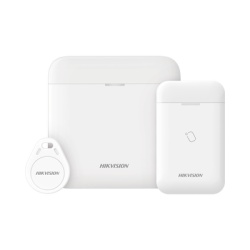 HIKVISION DS-PWA48-KS-RONDIN Kit de Alarma Inalámbrico / 48 Zonas / GSM 3G/4G / Rondines Profesionales / Cifrado AES-128 / Batería de Respaldo 12 h