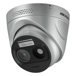 HIKVISION HF-VT343 Cámara IP Turret / Detección Térmica de Incendios / 4 Megapíxel Óptico + 1 Megapíxel Térmico / Doble Espectro / Alcance de Llama 30 m (98.4 ft) / IP67 / -20 a 550 °C