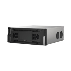 HIKVISION IDS-96128NXI-I24(C) NVR IP / 128 Canales / 12 Megapixel (4K) / 24 Bahías HDD / Throughput 512 Mbps / RAID Hot Swap / Reconocimiento Facial 500,000 Rostros