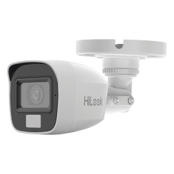 HiLook by HIKVISION THC-B127-LMS [Dual Light + ColorVu] Bala TURBOHD 2 megapixel / 20 mts IR + 20 mts luz blanca / Lente 2.8 (100° de Vision) / Exterior IP66 / Audio por Coaxitron / TVI-AHD-CVI-CVBS