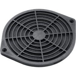 HOFFMAN AFLTR4LD Kit Filtro Protector de Dedos / Ventilador 4 Pulgadas (102 mm) / Filtro Extraíble y Lavable / 124x124x11 mm / Plástico Negro Mate / Incluye Herrajes