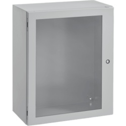 HOFFMAN CSD20208WLG Gabinete Concept con Puerta de Ventana / 508 x 508 x 203 mm (20 x 20 x 8 in) / NEMA 4/12 / IP66 / Acero Gris Claro RAL 7035
