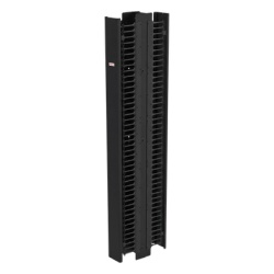 HOFFMAN EC6D7 Gestor Vertical de Cableado CableTek-EC / Doble Cara / 45U / Acero 1.9 mm / 6 in Ancho / 9 in Profundidad / Negro RAL 9005 / Montaje Universal 2 y 4 Postes / Postes y Compuertas Incluido