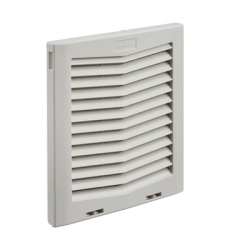 HOFFMAN HG1000404 Rejilla de Escape Para Ventilador con Filtro HG Proteccion IP54 Compatible con Ventiladores HF10 de 10 in De Plastico Color Gris Claro