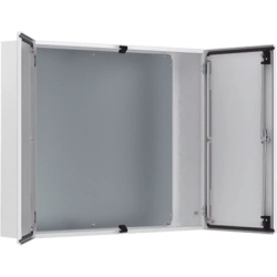 HOFFMAN MAD1001030R5 Gabinete de Doble Puerta MAD / 1000 x 1000 x 300 mm (39.37 x 39.37 x 11.81 in) / NEMA Tipo 12 / IP55 / IK10 / Acero Dulce 1.5 mm / Placa de Montaje Incluida / Gris Claro RAL 7035