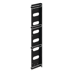 HOFFMAN PVCM2 Organizador de Cables Vertical / Acero / Negro / Para Gabinetes Sismicos / Kit 3 Piezas / Incluye 10 Envolturas Velcro 8 pulg (203 mm)