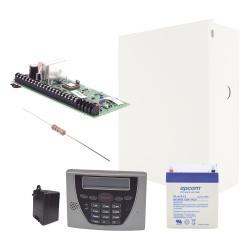 HONEYWELL HOME RESIDEO VISTA48/6460STB Panel de intrusión / 48 zonas / 3 particiones / Teclado alfanumérico 6460S / Transformador 16Vca / Batería 4Ah incluidos