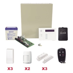 HONEYWELL HOME RESIDEO VISTA48LAPLUS/6160RF Kit de alarma / Panel VISTA-48LA con receptor / Teclado 6160RF / 3 Contactos 5816 / 2 PIR 5800PIR / Control remoto 5834-4 / Batería y transformador